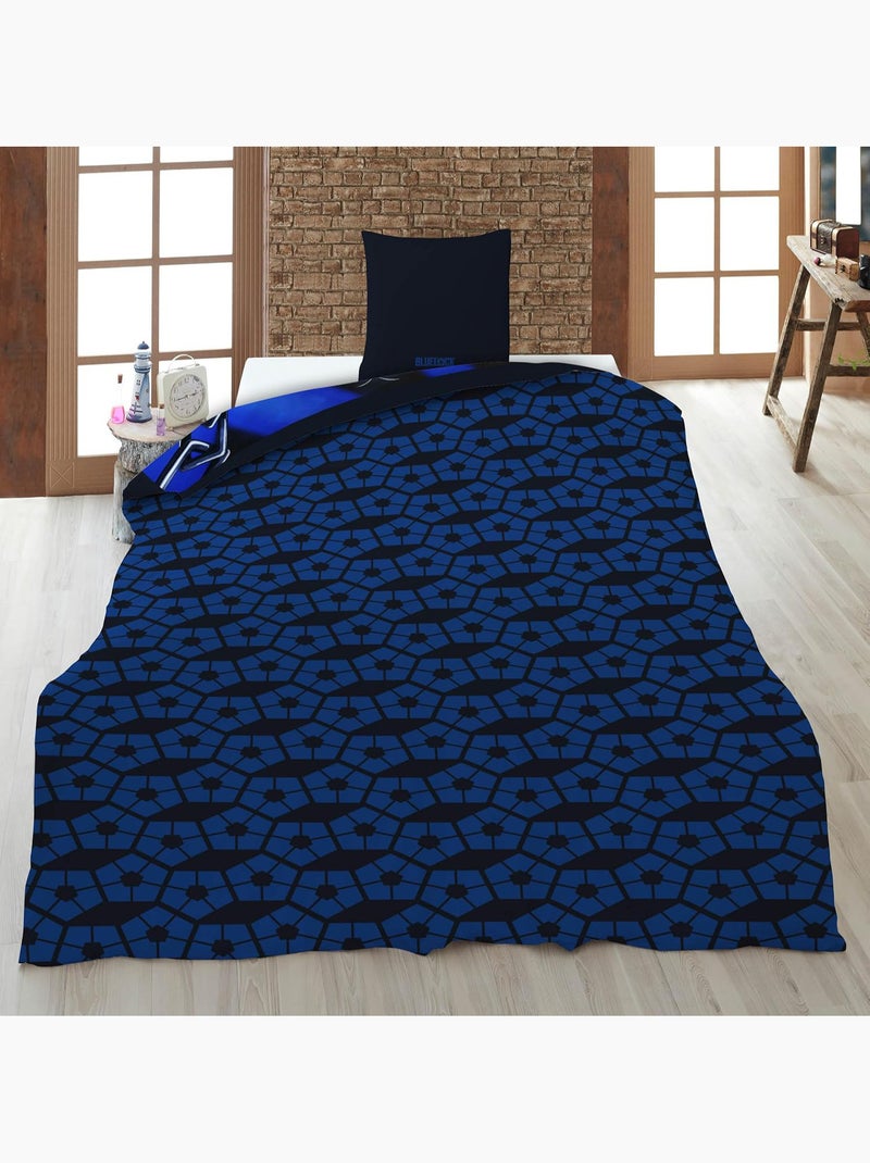 Parure letto Blue Lock per bambini, tessuto Oeko-Tex, letto 1 piazza, copripiumino 140x200 cm Multicolore - Kiabi