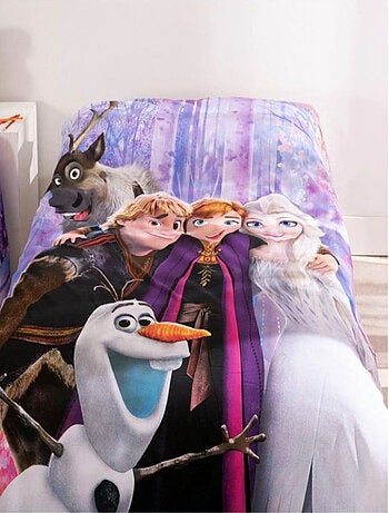 Parure letto Disney La Regina delle Nevi per bambini, 100% cotone Oeko?Tex, letto singolo