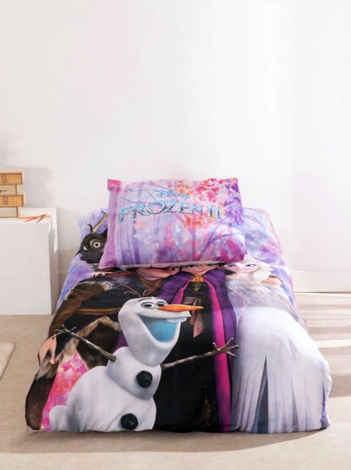 Parure letto Disney La Regina delle Nevi per bambini, 100% cotone Oeko?Tex, letto singolo - Kiabi Parure letto Disney La Regina delle Nevi per bambini, 100% cotone Oeko?Tex, letto singolo - Kiabi