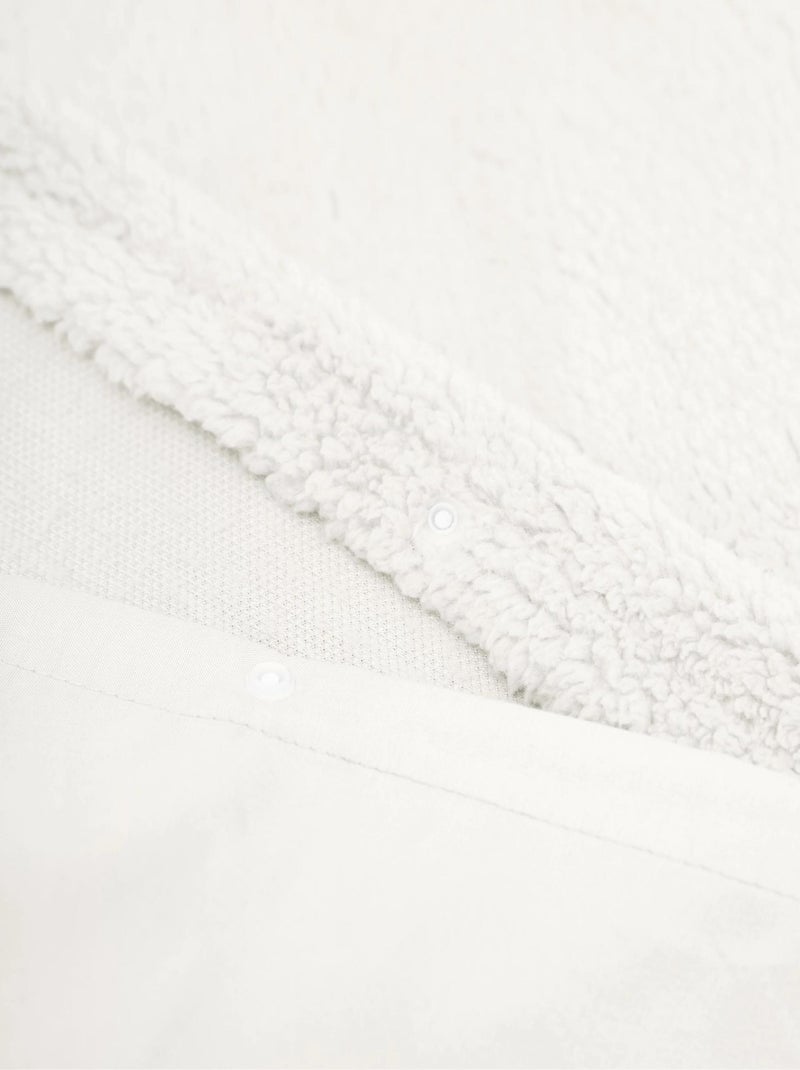 Parure Letto Matrimoniale Cocooning Bianco Bianco - Kiabi