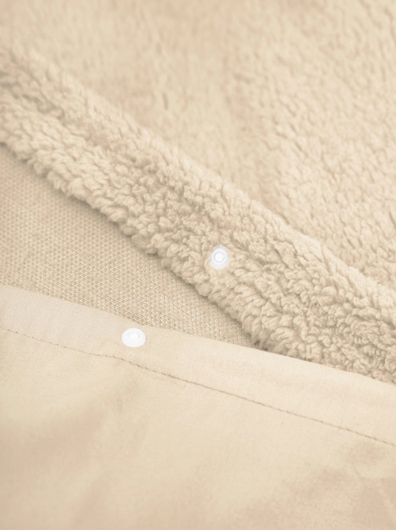Parure letto matrimoniale Cocooning Taupe Tortora - Kiabi