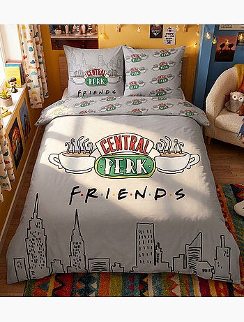 Parure Letto Matrimoniale Friends, Tessuto Oeko?Tex, Stampata Reversibile, Letto 2 posti, NEW?YORK