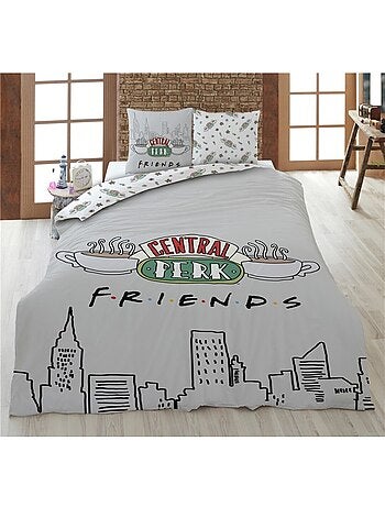 Parure Letto Matrimoniale Friends, Tessuto Oeko?Tex, Stampata Reversibile, Letto 2 posti, NEW?YORK