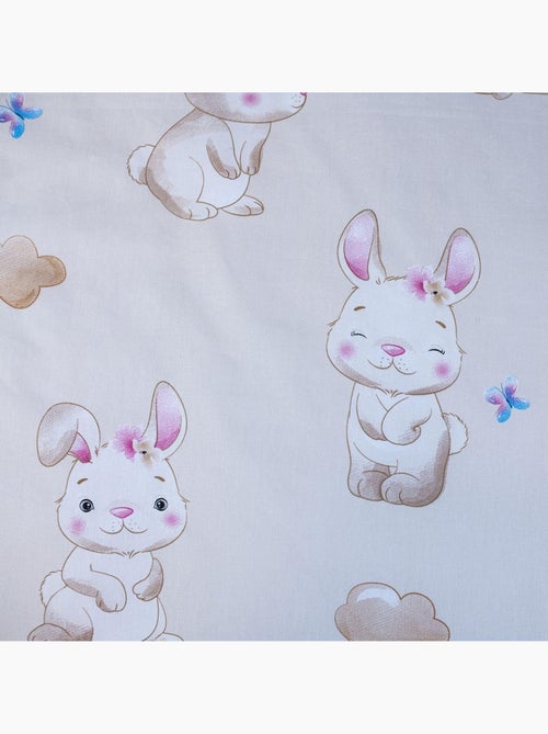 Parure letto neonato Miss Bunny con nuvola reversibile – 100% cotone - Kiabi