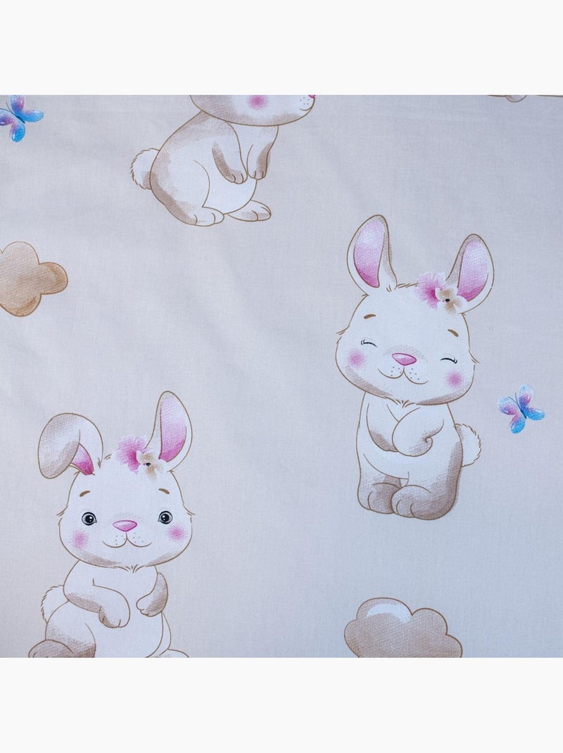 Parure letto neonato Miss Bunny con nuvola reversibile – 100% cotone Beige - Kiabi