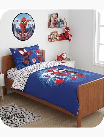 Parure letto per bambini di Spider-Man con Ghost-Spider e Miles Morales – 100% cotone