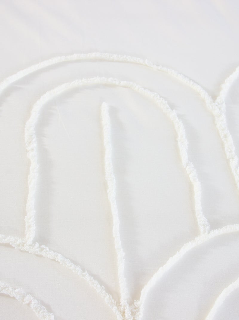 Parure letto tuftata matrimoniale - 240 x 220 cm e 260 x 240 cm - 2 pezzi Bianco - Kiabi