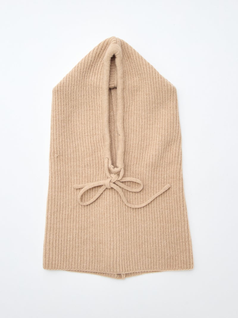 Passamontagna in maglia calda Beige - Kiabi