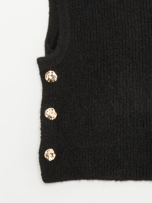 Passamontagna in maglia con bottoni dorati - Kiabi Passamontagna in maglia con bottoni dorati - Kiabi