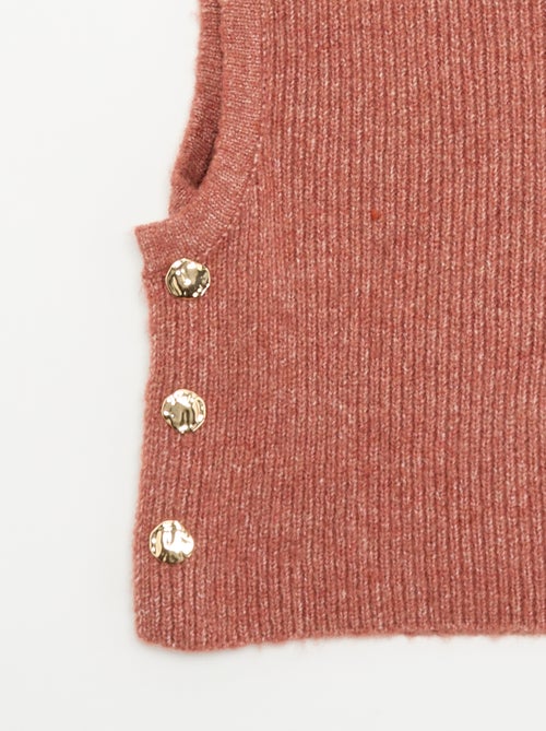 Passamontagna in maglia con bottoni dorati - Kiabi Passamontagna in maglia con bottoni dorati - Kiabi