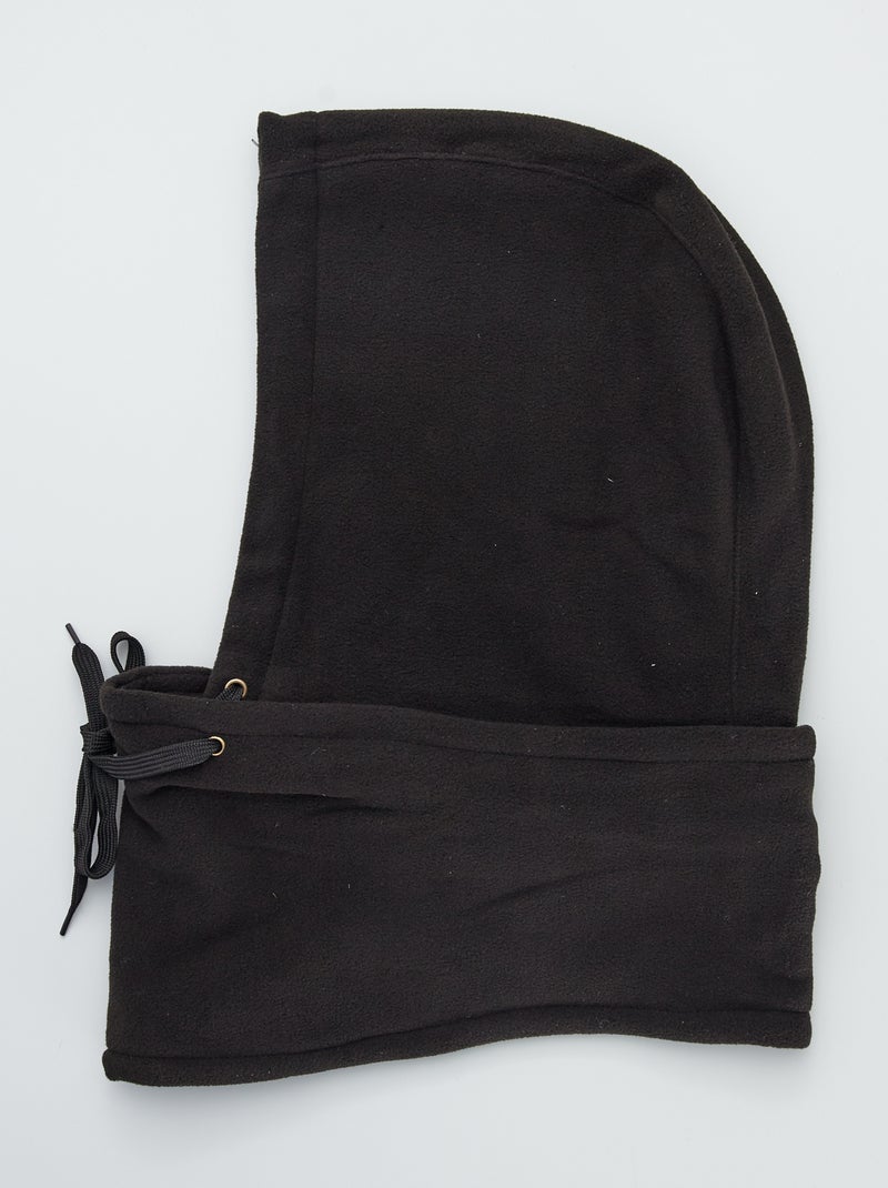 Passamontagna in pile nero - Kiabi