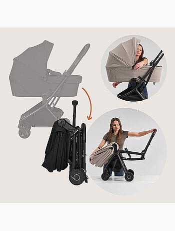 Passeggino 2 in 1 LIONELO Sia - Ultraleggero - Kit compatto - Navicella - Copertura antipioggia