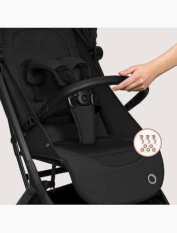 Passeggino 2 in 1 LIONELO Sia - Ultraleggero - Kit compatto - Navicella - Copertura antipioggia