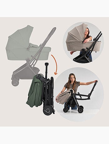 Passeggino 2 in 1 LIONELO Sia - Ultraleggero - Kit compatto - Navicella - Copertura antipioggia