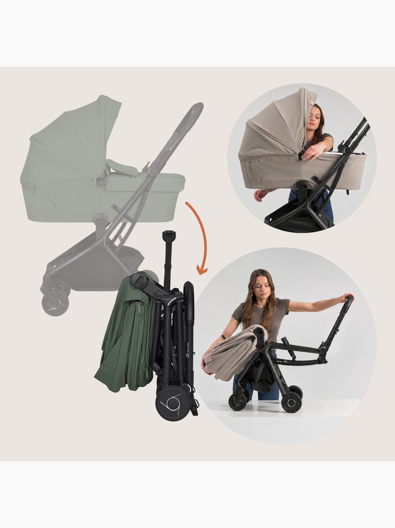 Passeggino 2 in 1 LIONELO Sia - Ultraleggero - Kit compatto - Navicella - Copertura antipioggia Verde - Kiabi