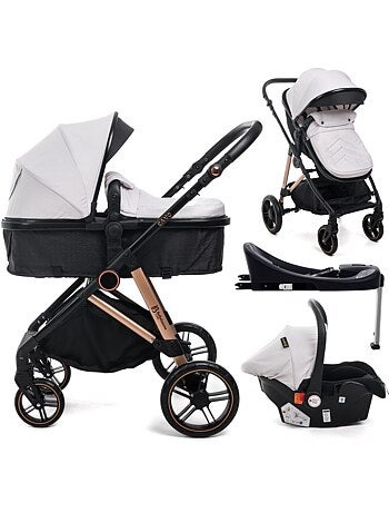 Passeggino 3 in 1 a tre pezzi - base isofix - cavo - bebelissimo