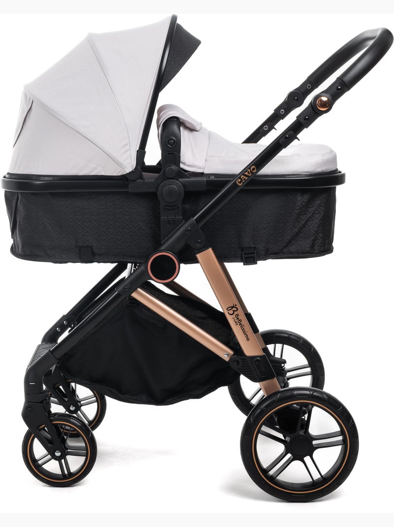 Passeggino 3 in 1 a tre pezzi - base isofix - cavo - bebelissimo Beige - Kiabi