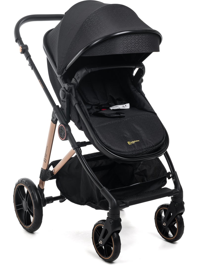 Passeggino 3 in 1 a tre pezzi - base isofix - cavo - bebelissimo Bianco Nero - Kiabi