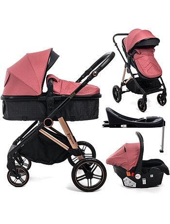 Passeggino 3 in 1 a tre pezzi - base isofix - cavo - bebelissimo