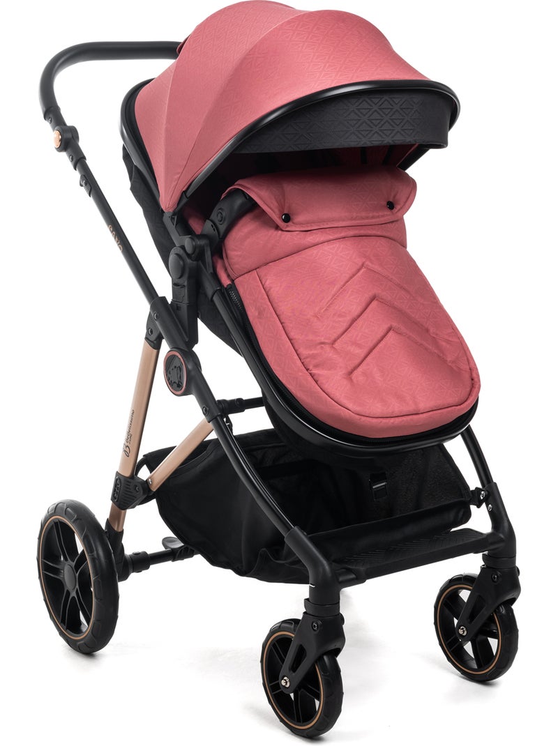 Passeggino 3 in 1 a tre pezzi - base isofix - cavo - bebelissimo Bordeaux - Kiabi