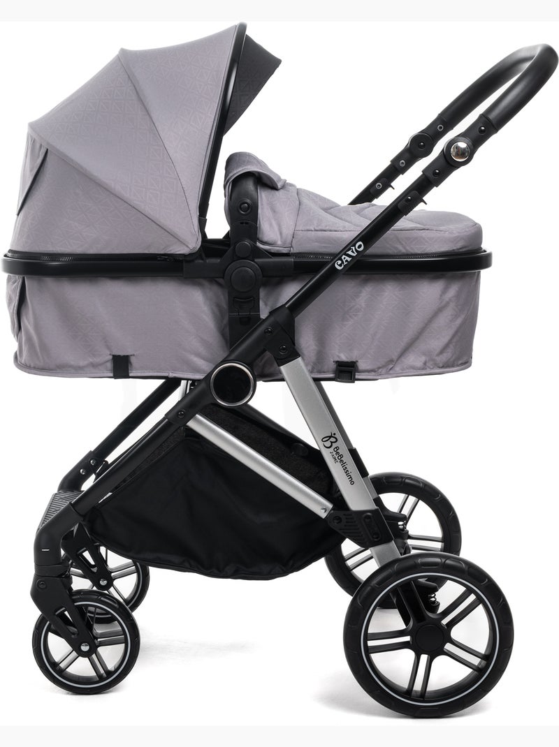 Passeggino 3 in 1 a tre pezzi - base isofix - cavo - bebelissimo Grigio grigio - Kiabi