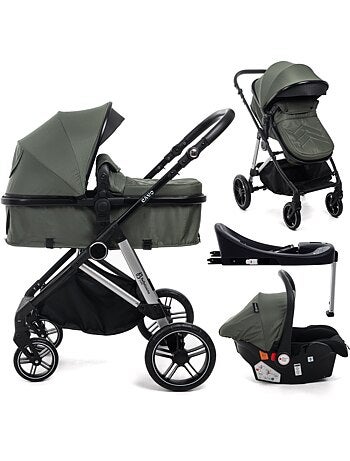 Passeggino 3 in 1 a tre pezzi - base isofix - cavo - bebelissimo