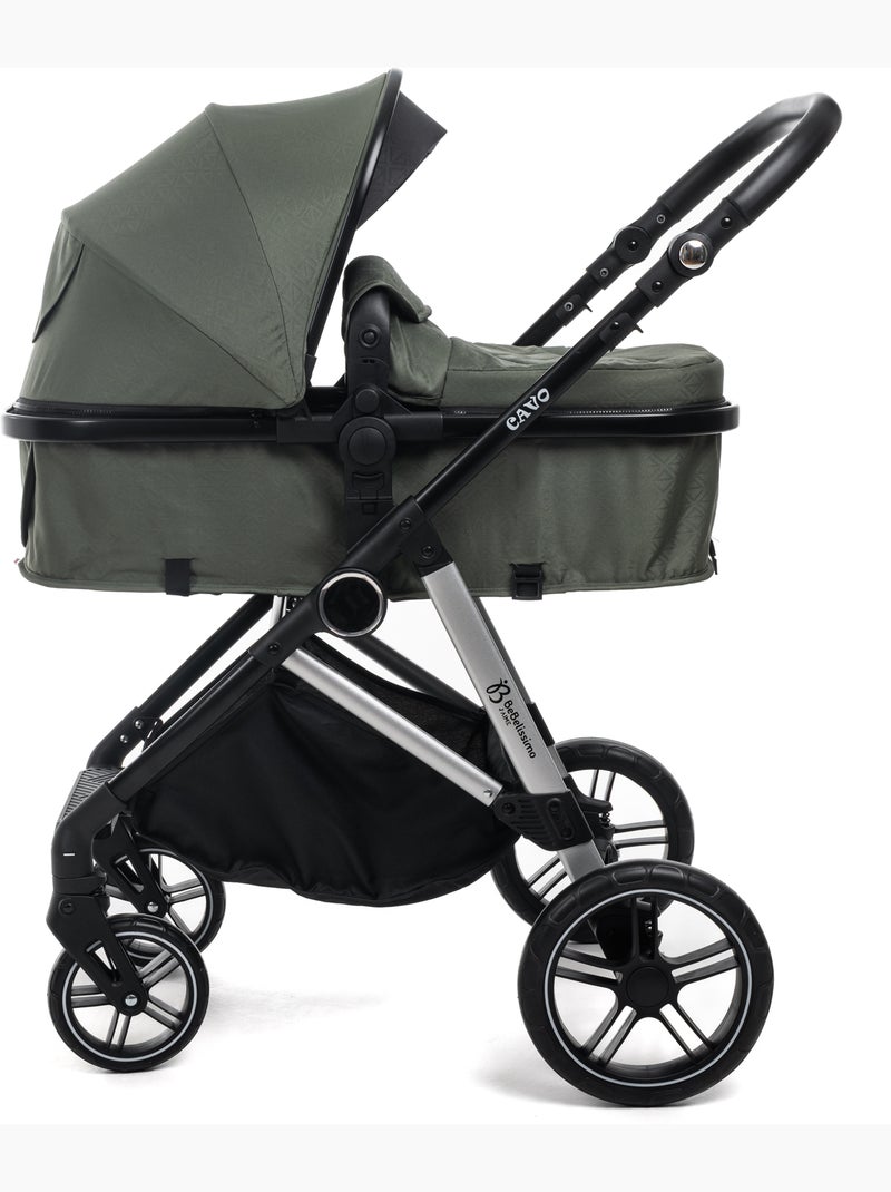 Passeggino 3 in 1 a tre pezzi - base isofix - cavo - bebelissimo Verde - Kiabi