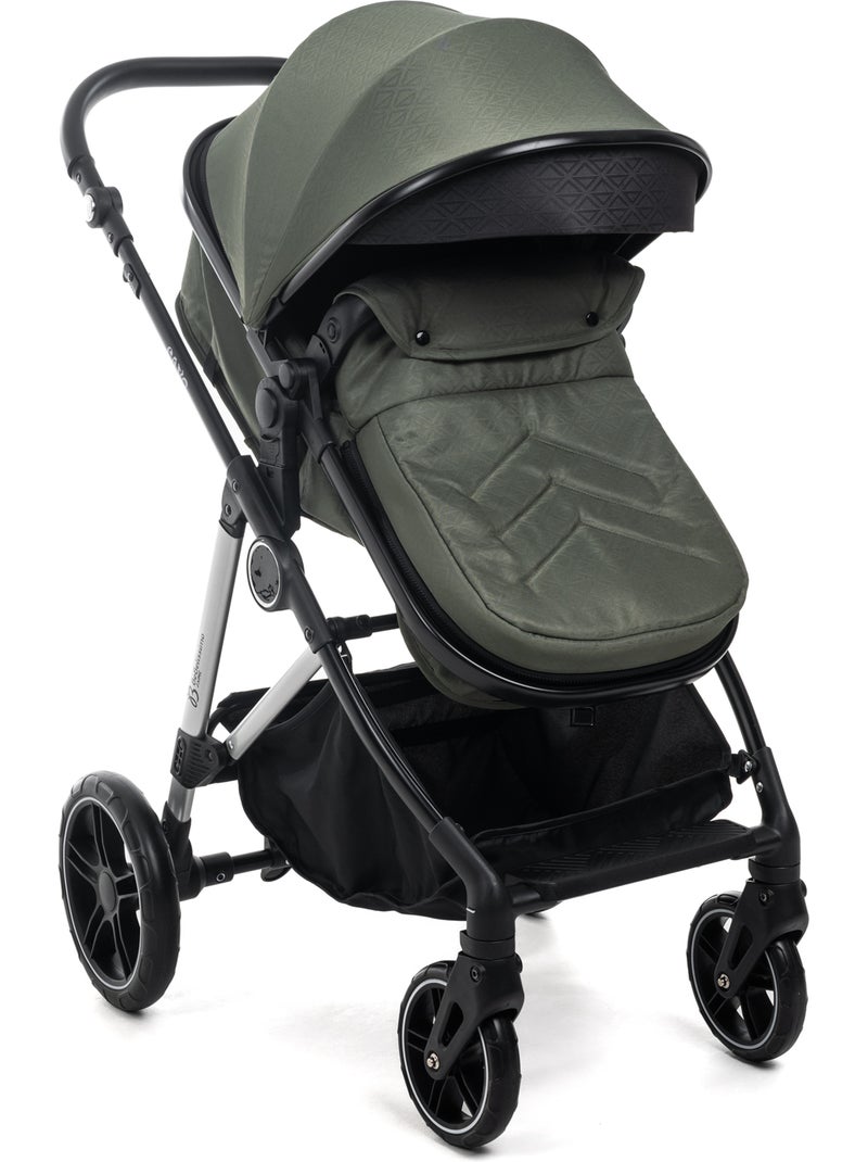 Passeggino 3 in 1 a tre pezzi - base isofix - cavo - bebelissimo Verde - Kiabi