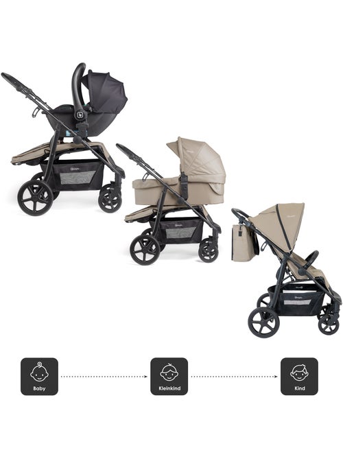 Passeggino 3 in 1 con seggiolino auto, navicella e seduta sportiva Evolution – babyGO - Kiabi Passeggino 3 in 1 con seggiolino auto, navicella e seduta sportiva Evolution – babyGO - Kiabi