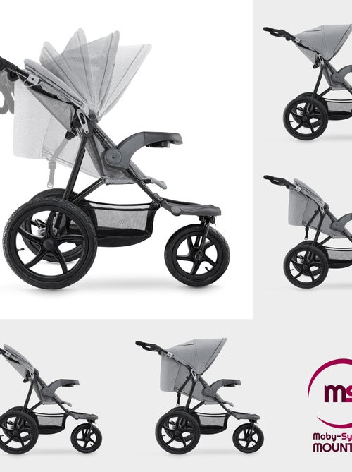 Passeggino 3 ruote pieghevole cintura 5 punti HyperMotion - Kiabi