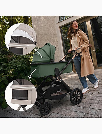 Passeggino 3in1 LIONELO Layla - Trio con Navicella, Ovetto e Accessori - Fino a 22 kg