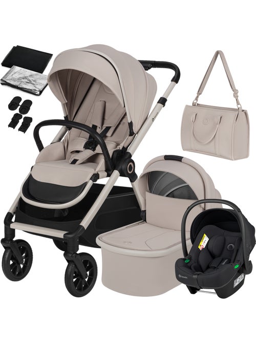 Passeggino 3in1 LIONELO Layla - Trio con Navicella, Ovetto e Accessori - Fino a 22 kg - Kiabi Passeggino 3in1 LIONELO Layla - Trio con Navicella, Ovetto e Accessori - Fino a 22 kg - Kiabi