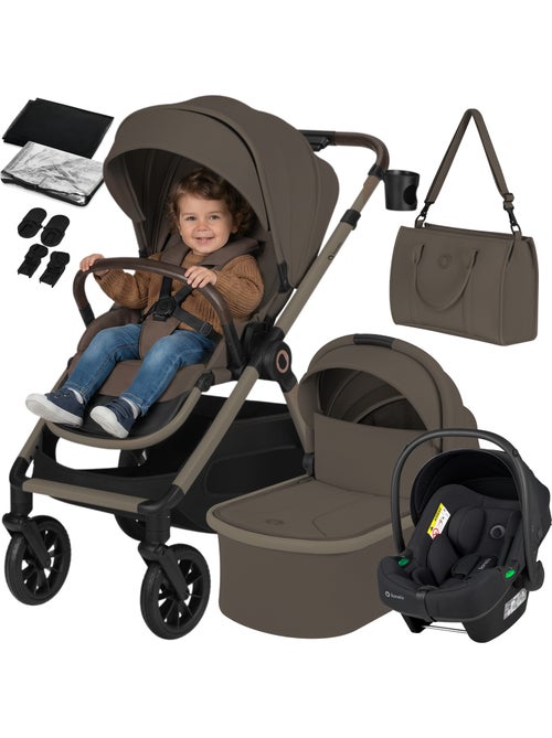 Passeggino 3in1 LIONELO Layla - Trio con Navicella, Ovetto e Accessori - Fino a 22 kg - Kiabi Passeggino 3in1 LIONELO Layla - Trio con Navicella, Ovetto e Accessori - Fino a 22 kg - Kiabi