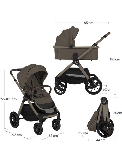 Passeggino 3in1 LIONELO Layla - Trio con Navicella, Ovetto e Accessori - Fino a 22 kg - Kiabi Passeggino 3in1 LIONELO Layla - Trio con Navicella, Ovetto e Accessori - Fino a 22 kg - Kiabi