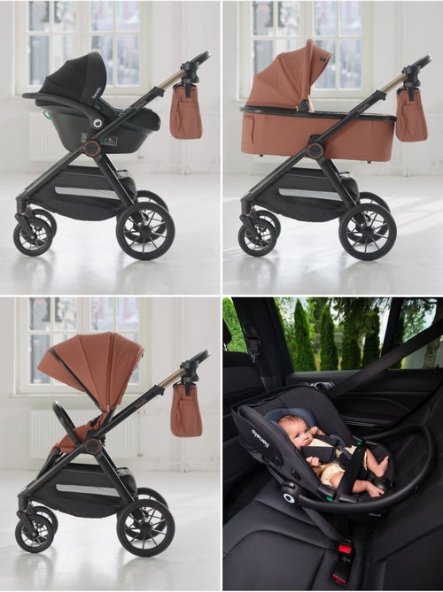 Passeggino 3in1 LIONELO Layla - Trio con Navicella, Ovetto e Accessori - Fino a 22 kg - Kiabi Passeggino 3in1 LIONELO Layla - Trio con Navicella, Ovetto e Accessori - Fino a 22 kg - Kiabi