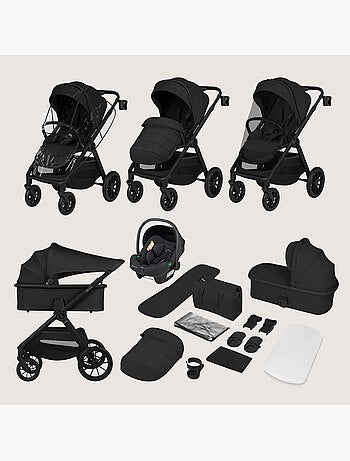 Passeggino 3in1 LIONELO Layla - Trio con Navicella, Ovetto e Accessori - Fino a 22 kg