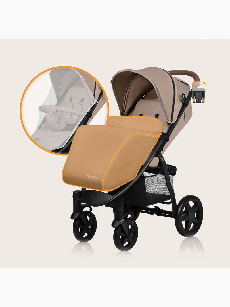 Passeggino All-Terrain LIONELO Annet Plus - Fino a 22 kg - Ruote grandi - Accessori Beige - Kiabi