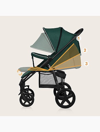 Passeggino All-Terrain LIONELO Annet Plus - Fino a 22 kg - Ruote grandi - Accessori
