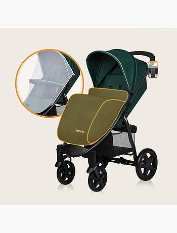 Passeggino All-Terrain LIONELO Annet Plus - Fino a 22 kg - Ruote grandi - Accessori