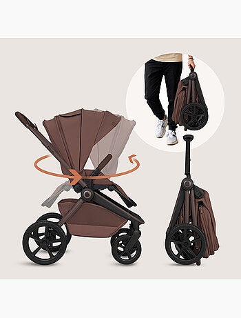 Passeggino combinato 2 in 1 LIONELO Freya - Navicella - Accessori