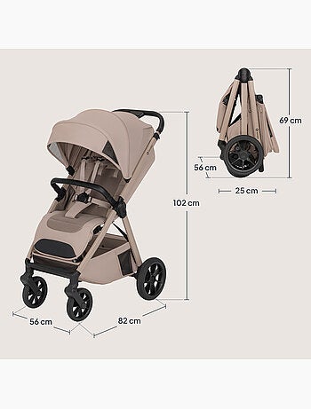 Passeggino compatto lionelo bett- leggero e pieghevole - fino a 22 kg