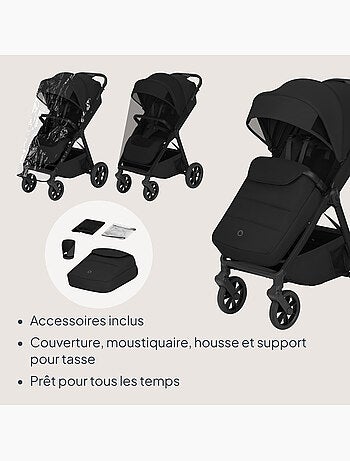 Passeggino compatto lionelo bett- leggero e pieghevole - fino a 22 kg