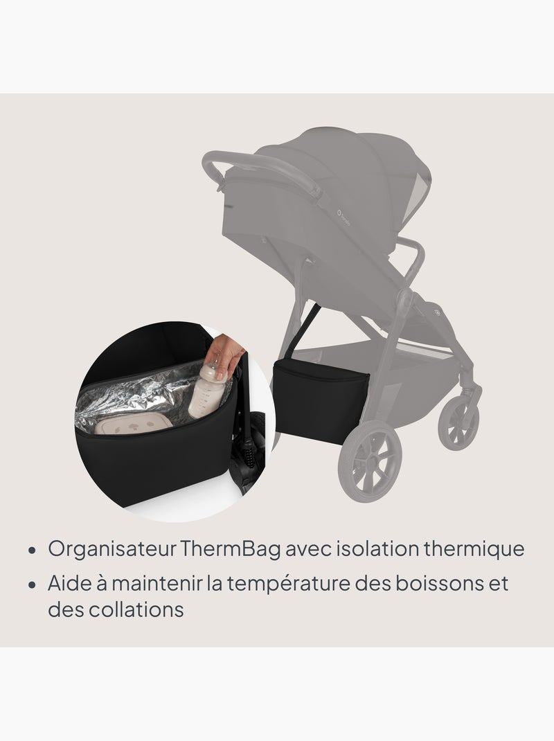 Passeggino compatto lionelo bett- leggero e pieghevole - fino a 22 kg Nero - Kiabi