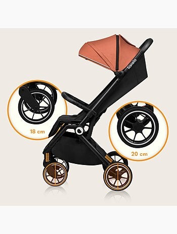 Passeggino compatto LIONELO Cloe - Leggero e pieghevole - Fino a 22 kg