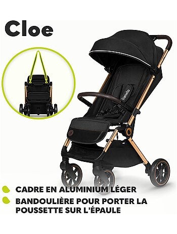 Passeggino compatto LIONELO Cloe - Leggero e pieghevole - Fino a 22 kg