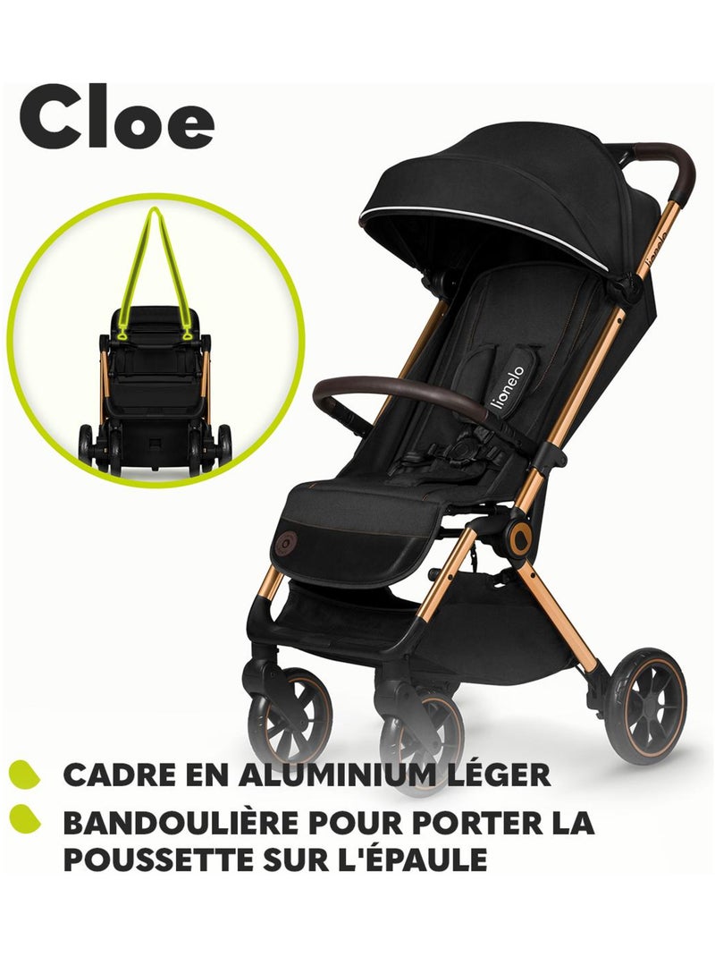Passeggino compatto LIONELO Cloe - Leggero e pieghevole - Fino a 22 kg Nero Verde - Kiabi