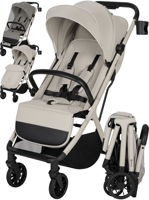 Passeggino compatto LIONELO Cloe Plus - Ruote grandi - Chiusura auto - Ventilazione - Kiabi Passeggino compatto LIONELO Cloe Plus - Ruote grandi - Chiusura auto - Ventilazione - Kiabi