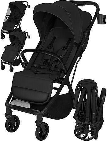 Passeggino compatto LIONELO Cloe Plus - Ruote grandi - Chiusura auto - Ventilazione