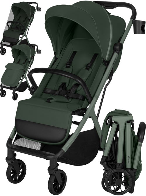 Passeggino compatto LIONELO Cloe Plus - Ruote grandi - Chiusura auto - Ventilazione - Kiabi Passeggino compatto LIONELO Cloe Plus - Ruote grandi - Chiusura auto - Ventilazione - Kiabi