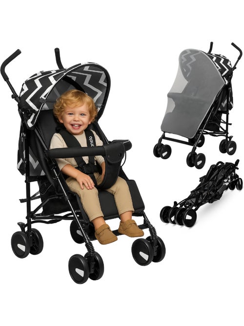 Passeggino compatto LIONELO Elia - Leggero - 6-36 mesi - Zanzariera inclusa - Kiabi